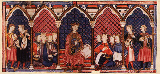 Alfonso X y écrivit ses Chansonnettes