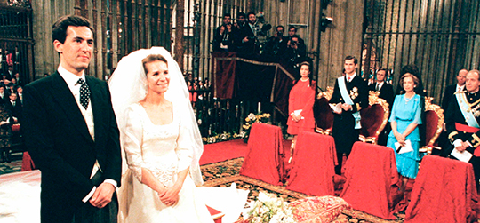 The nuptial banquet of the wedding of the Infanta Elena